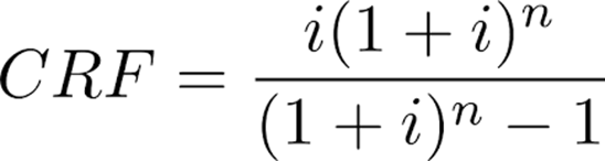 Capital Recovery Factor